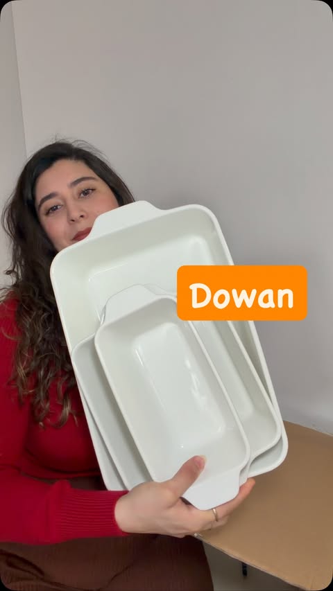 Instagram post by @nursen.ugc for Dowan. Caption reads: [...] this beautiful ceramic bakeware set 🤍....