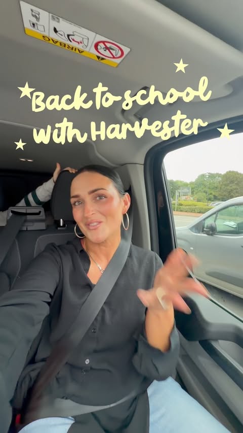 Instagram post by @mrstammywatts for Harvester. Caption reads: AD | Back to school, back to Harvester! We took....