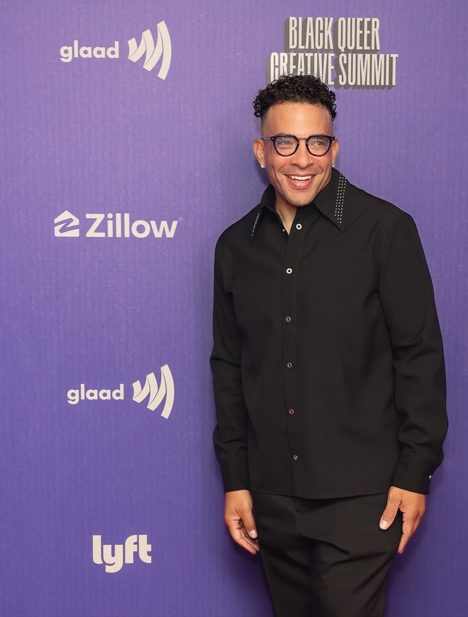 Instagram post by @theonlyjasonlee for GLAAD. Caption reads: [...] on the Power of Partnerships at the @glaad....