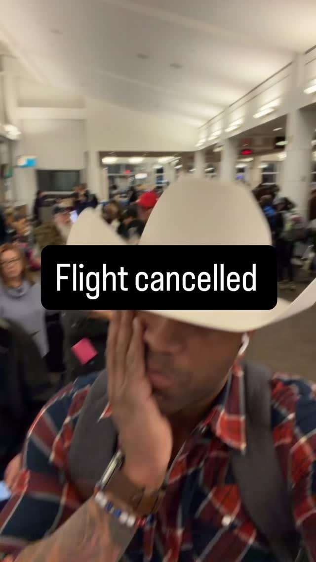 Instagram post by @coffeyanderson for American Airlines. Caption reads: @americanair 😐 Really?… 

Y’all go stream my....