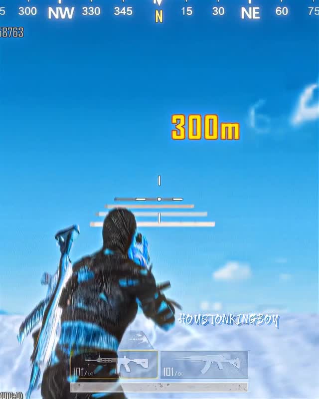 Instagram post by @houstonkingboy for PUBG MOBILE. Caption reads: [...] FOR MORE AWESOME CONTENT😈 #partner....