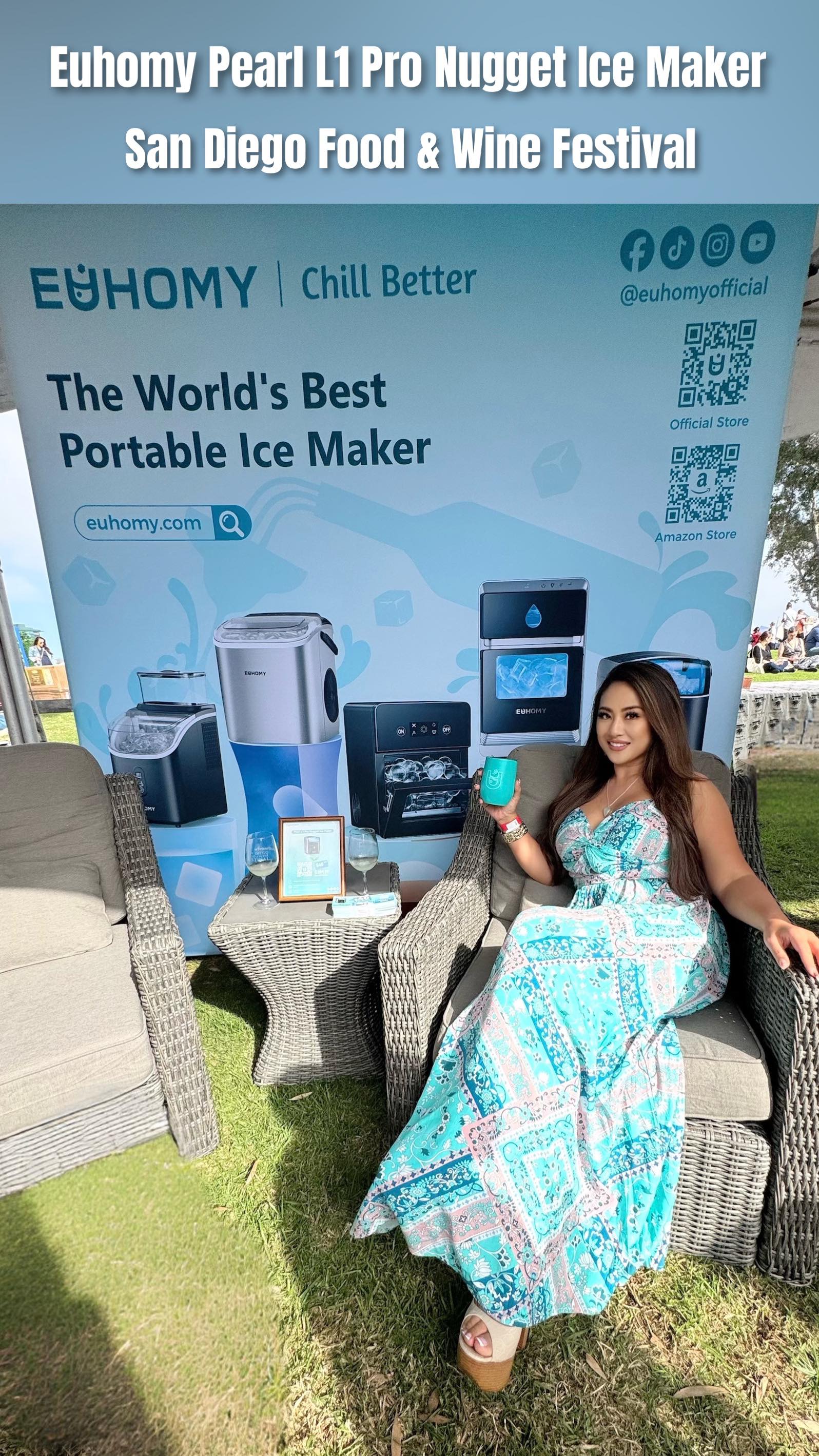 Instagram post by @mrs.myrna for EUHOMY. Caption reads: #AD 🧊Euhomy, @euhomyofficial The World’s Best....