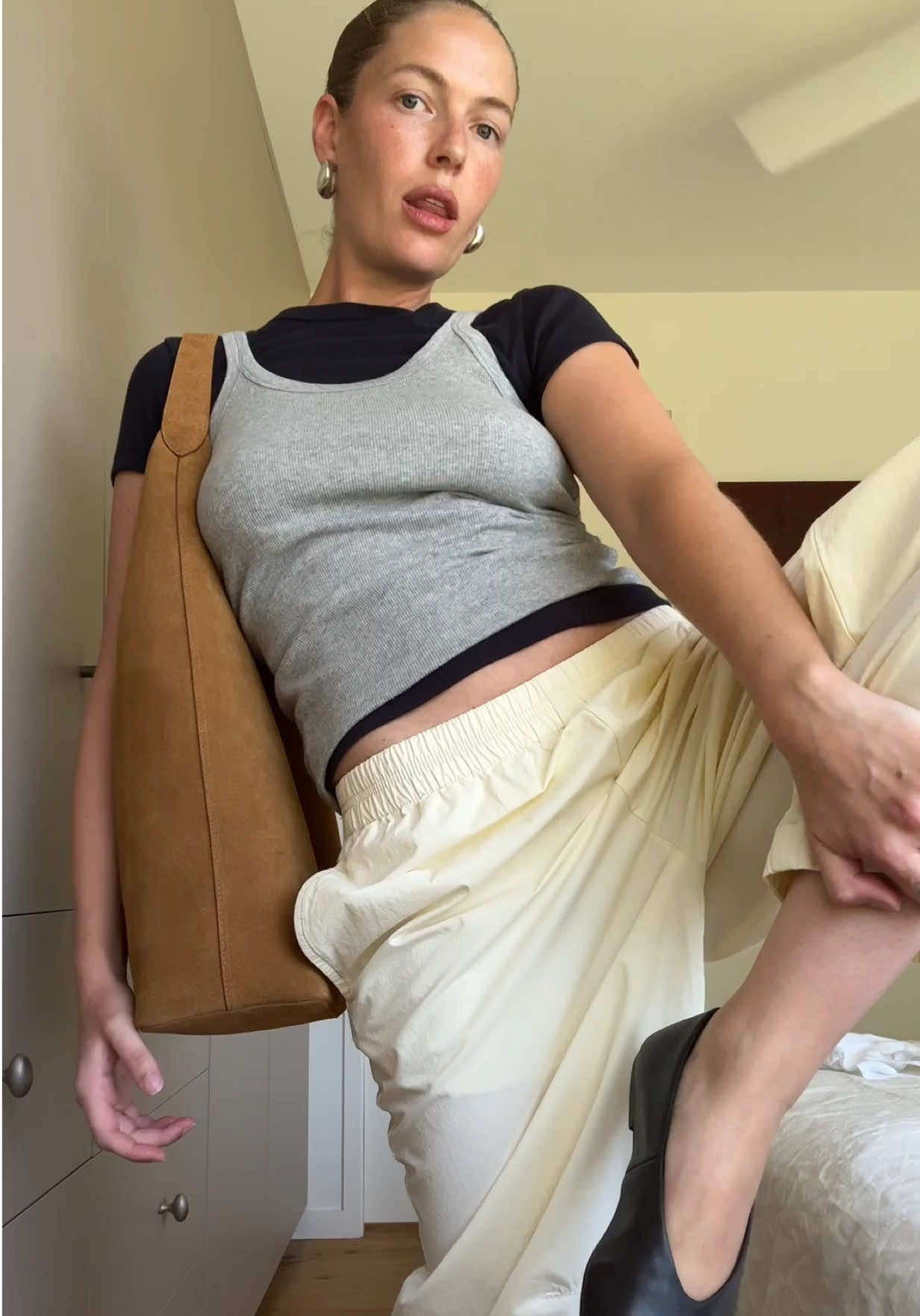 TikTok post by @ailieinnit for Assembly Label. Caption reads: [...] and navy was a good colour combo..!!....