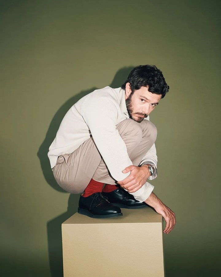 Instagram post by @adambrodyy for Hollywood Reporter. Caption reads: [...] I wanted it, I didn’t get it” 📸:....