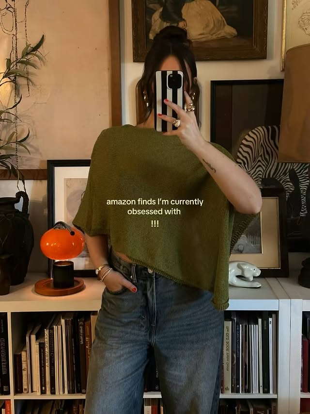 Instagram post by @lindley__kay for Amazon Home. Caption reads: [...] #amazonfashion #amazonfinds #amazonhome.