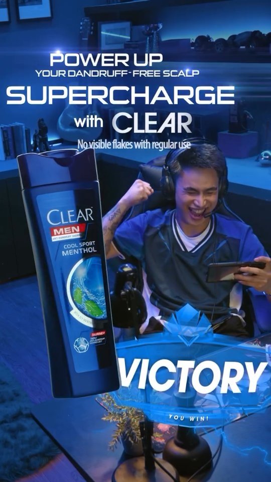 Instagram post by @renejay_barcarse for CLEAR Philippines. Caption reads: Itch? GG EZ lang ‘yan with CLEAR Men, bro! 🎮 Like....