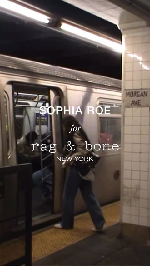 Instagram post by @sophia_roe for rag & bone. Caption reads: [...] — — Our collaboration is part of a rag &....