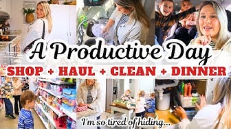 YouTube post by @marieloveasbury for Grace Karin US Shop. Caption reads: ✨️ OVERWHELMED MOM OF 4 | PRODUCTIVE DAY IN THE....