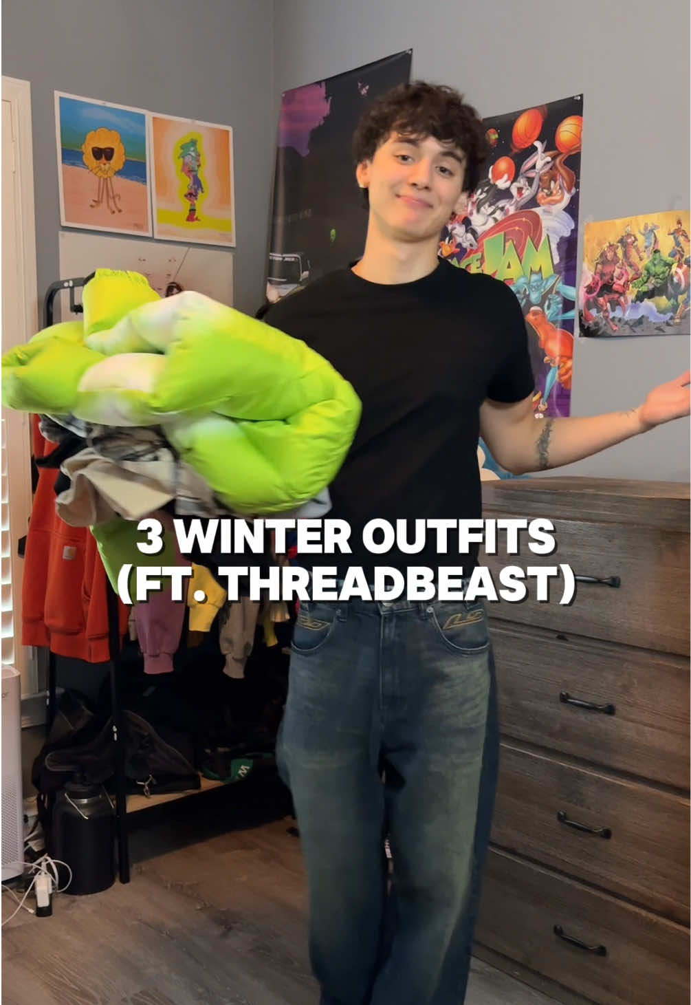 TikTok post by @cam_wap for ThreadBeast. Caption reads: @ThreadBeast got me right this winter!.