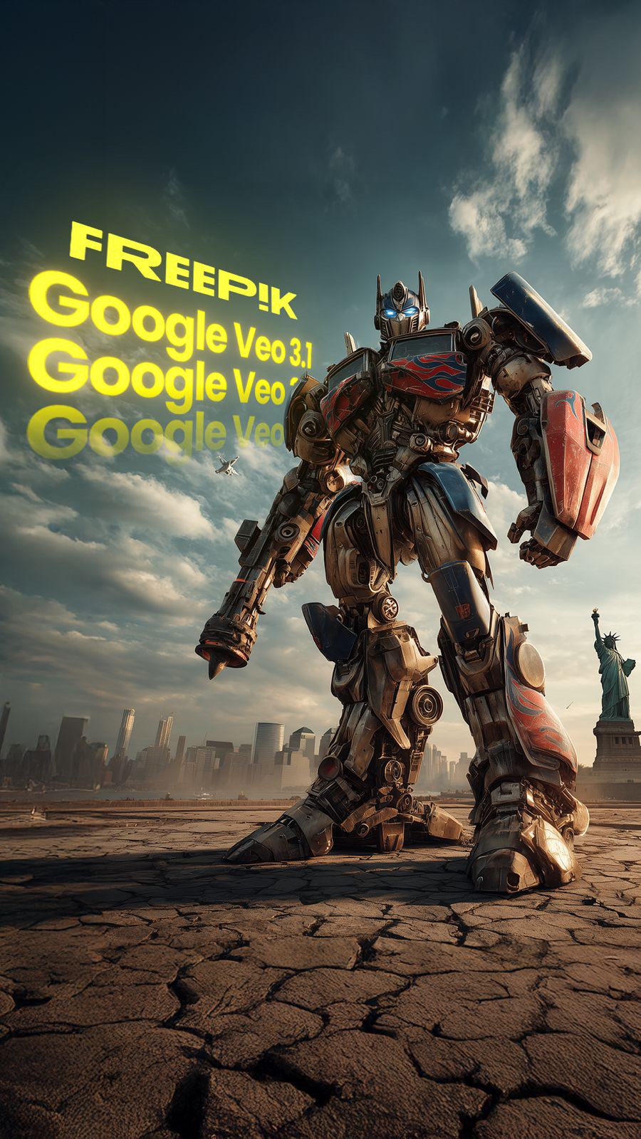 Instagram post by @rourkeheath for Freepik. Caption reads: Google Veo 3.1 just released 🔥 Here’s all the....