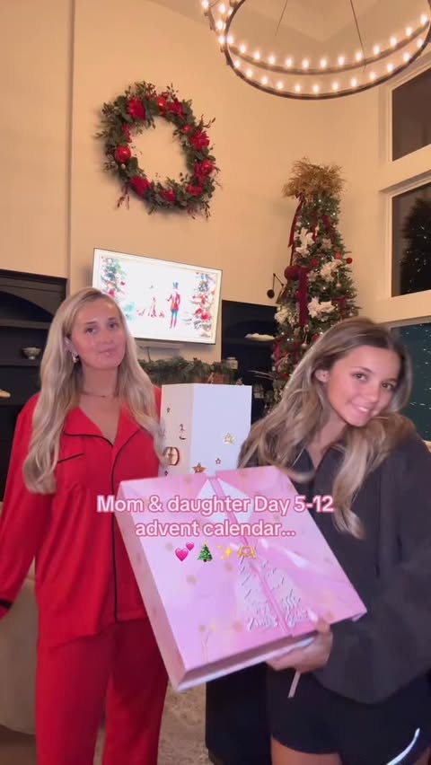 Instagram post by @chastity.l.nolan for DIBS Beauty. Caption reads: Mom & Daughter advent calendar unboxing - Comment....