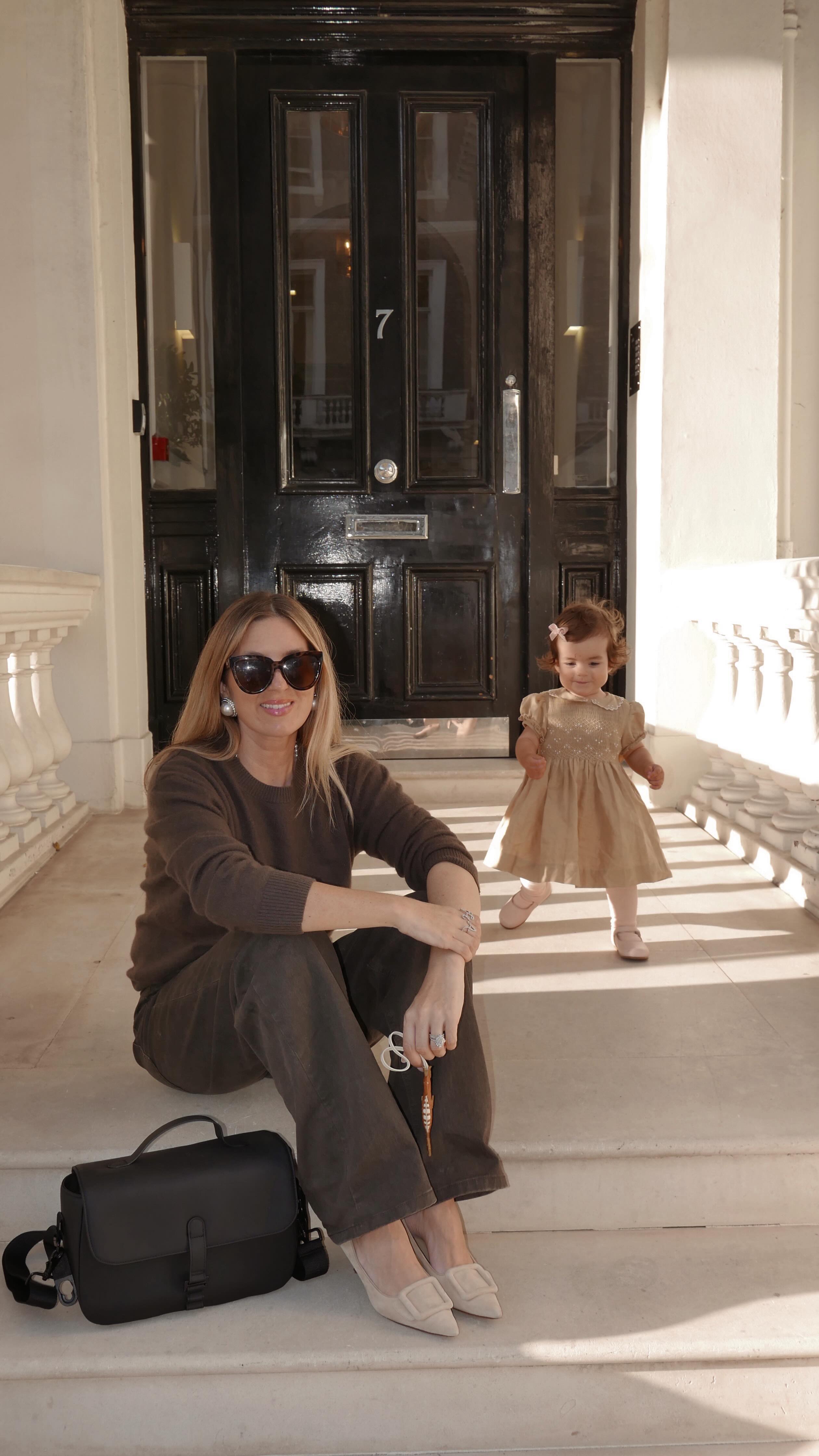 Instagram post by @clairechanelle for iCandy World Belgium. Caption reads: I’m always on the go with Pearly, so having a....