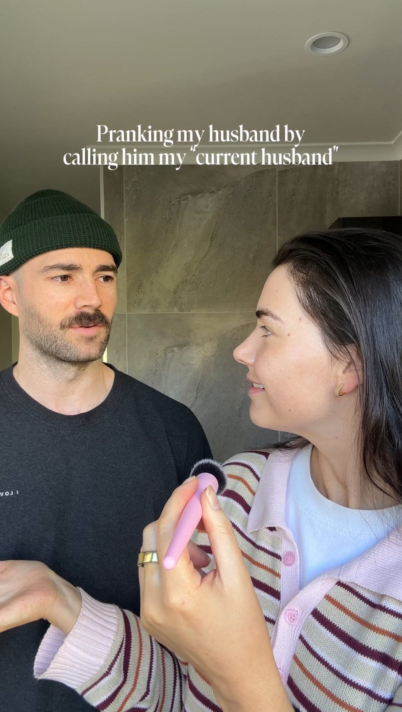 Instagram post by @jessicaemilyquinn for MCoBeauty. Caption reads: I have been wanting to do this trend on Todd for....