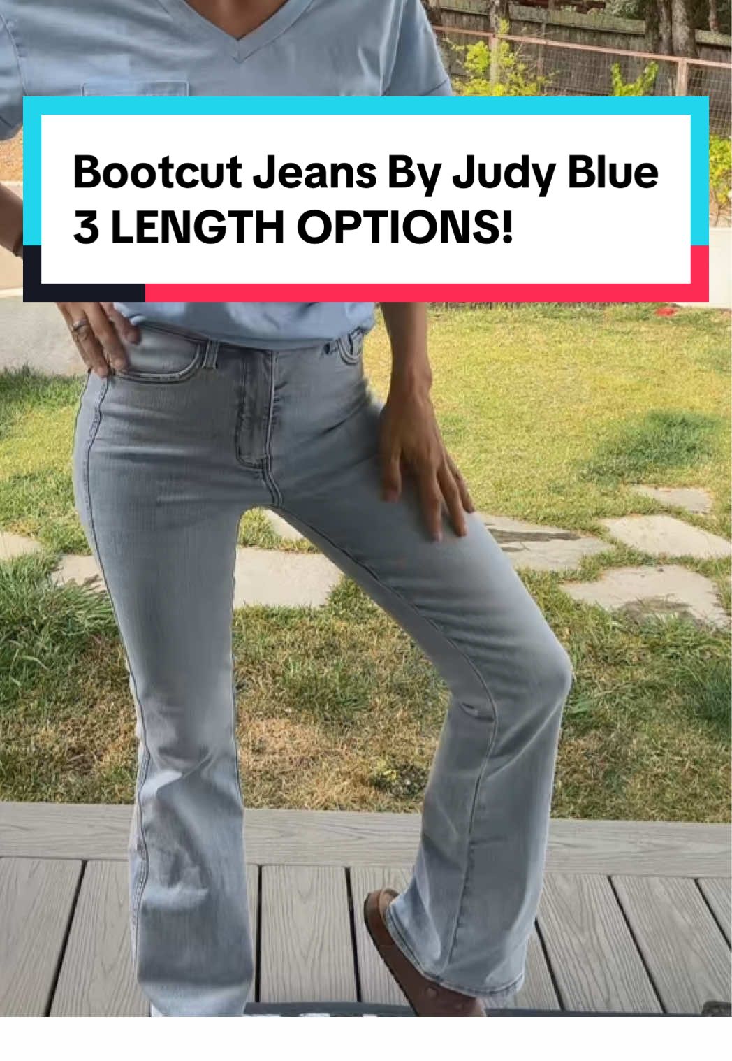 TikTok post by @aimeechristine7 for Emma Lous Boutique. Caption reads: 🔥SALE SALE SALE 🔥 Judy Blue Jeans On Sale!!!!....