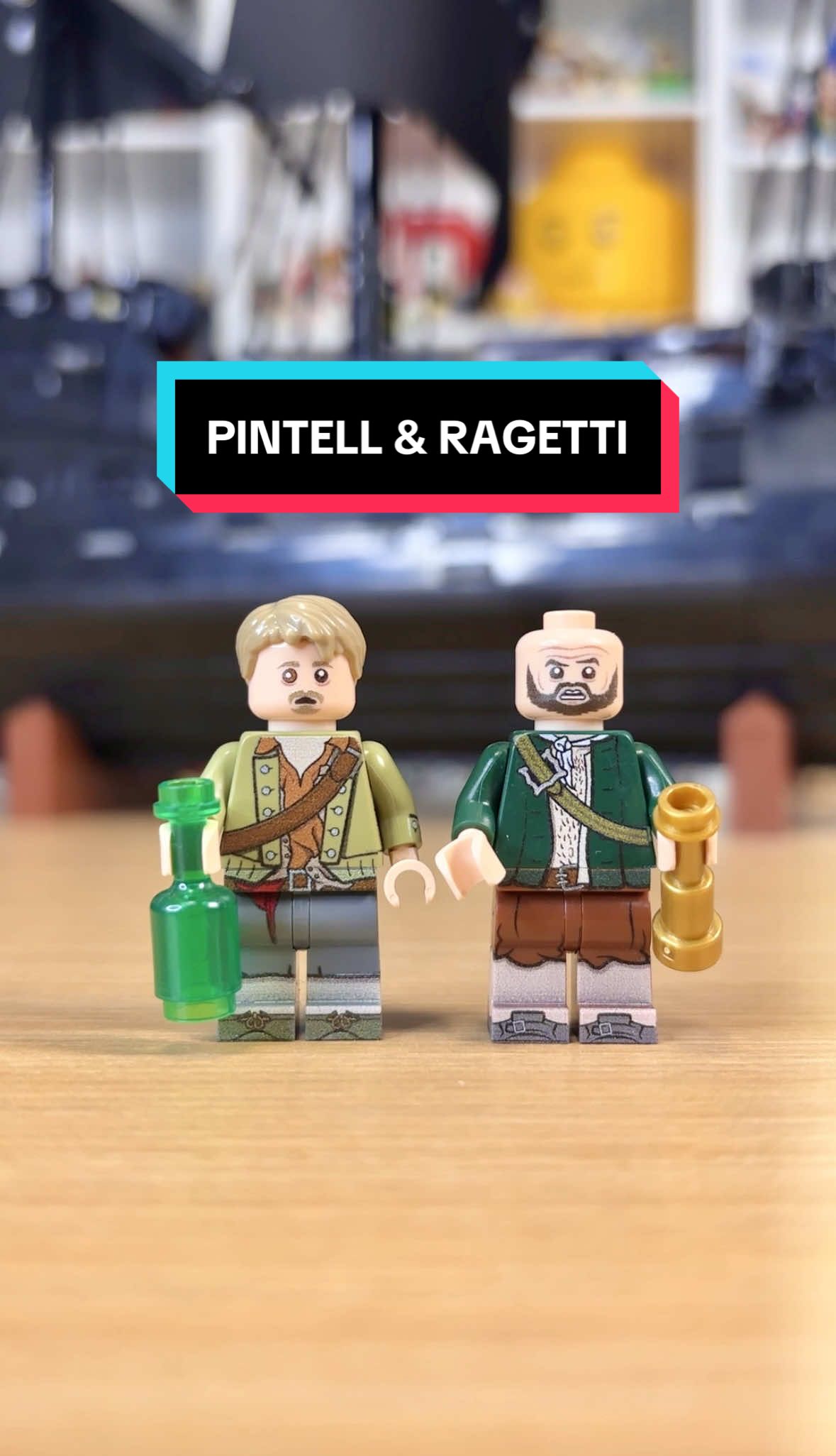 TikTok post by @wyliebricks for Minifigs.me. Caption reads: [...] Pearl. 🏴‍☠️ These custom figs from....