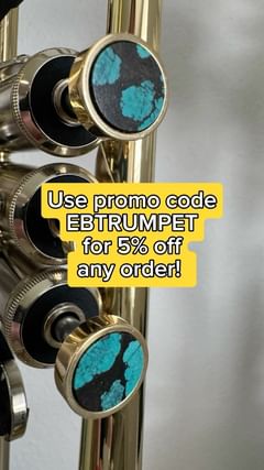 Instagram post by @ebtrumpet for Kgumusic. Caption reads: I love these custom finger buttons from KGU music!....