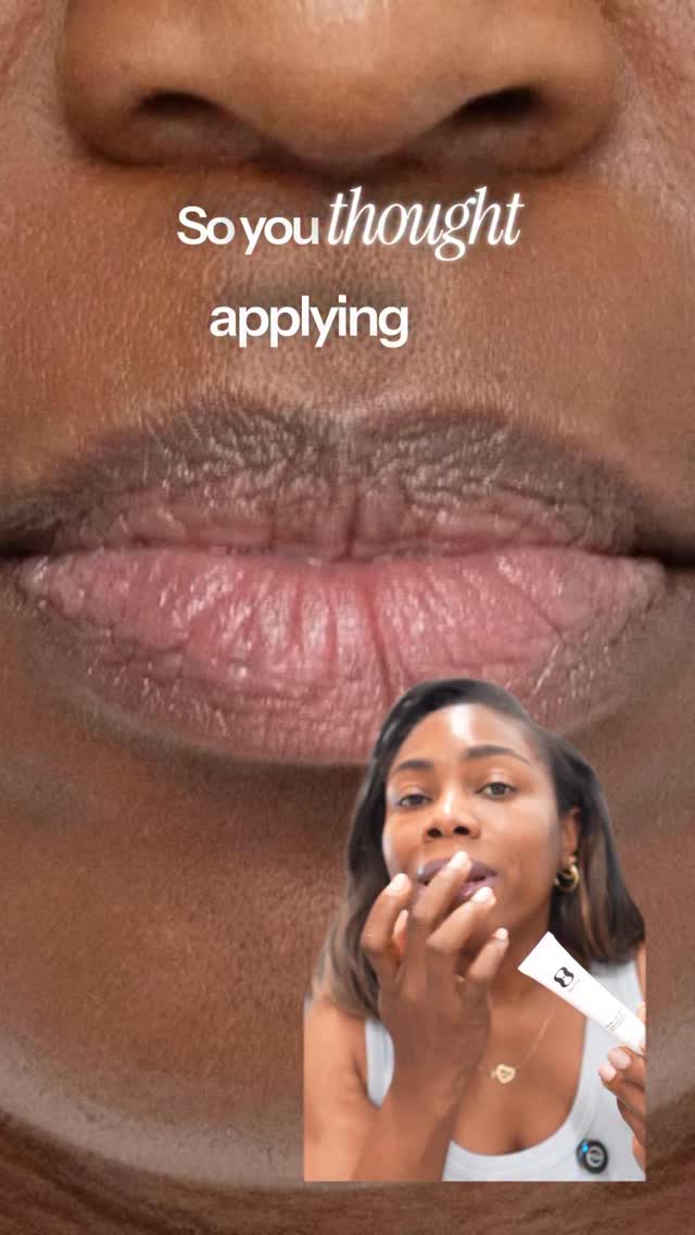 Instagram post by @theskinpriest for OneSkin. Caption reads: ADLip care is one part of skincare that we....