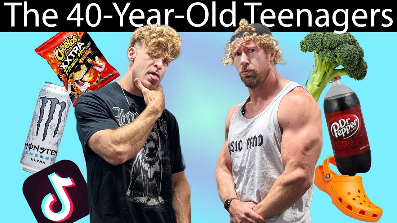 YouTube post by @buffdudes for David Protein. Caption reads: We Lived Like Gen Z Teens and Learned The Scary....