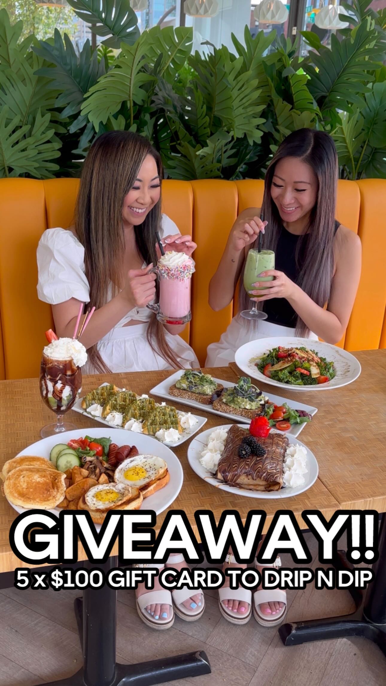 Instagram post by @yycfoodjunkie for Tourism Calgary. Caption reads: 🎉 🎉 𝗚 𝗜 𝗩 𝗘 𝗔 𝗪 𝗔 𝗬 ！！🎉 🎉
If you’re....