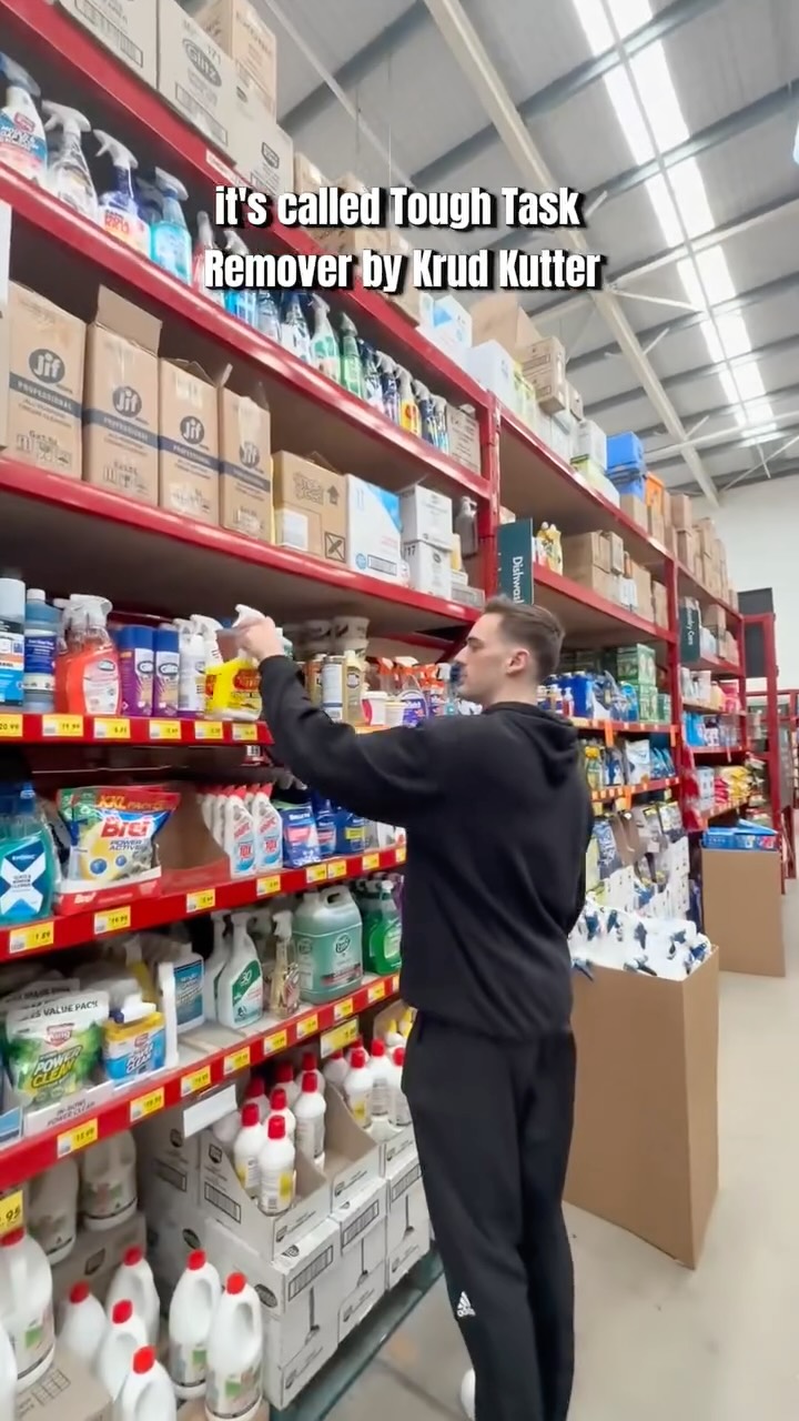 Instagram post by @jasoncleans for Rust-Oleum. Caption reads: 💥 Tough marks? No problem 💥 @jasoncleans has....