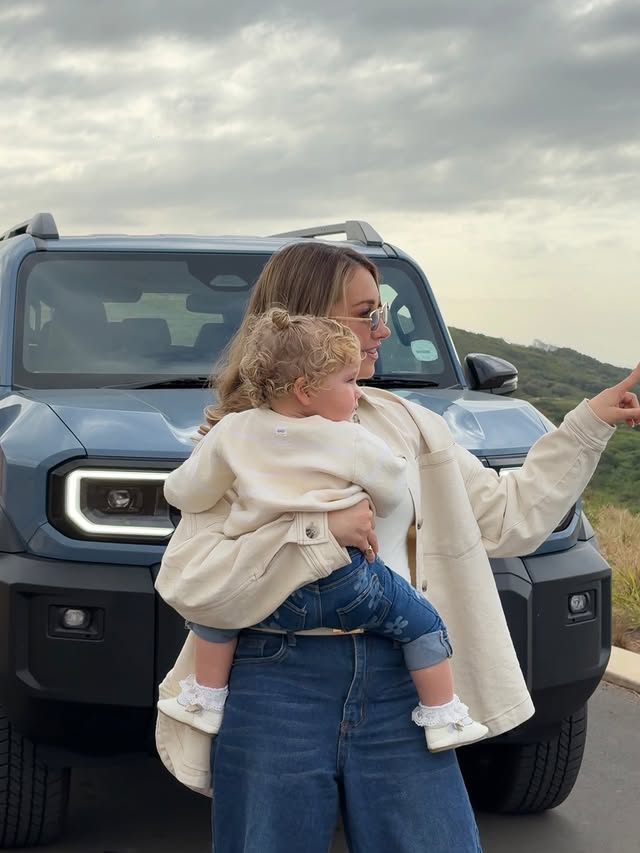 Instagram post by @thebenekes for Toyota. Caption reads: ​Life lately 🤍​ ​ The @toyota_sa Land Cruiser FJ....
