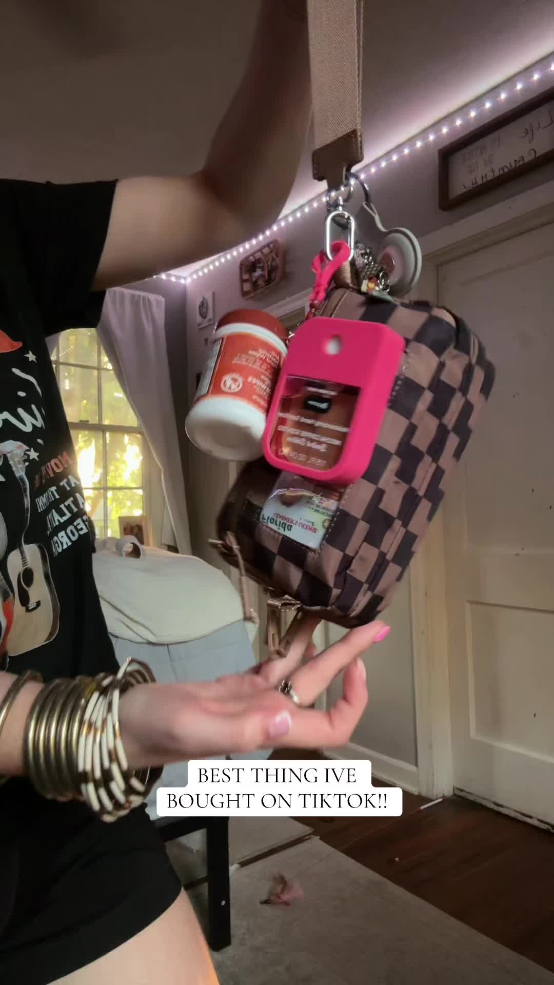 TikTok post by @katlynnmcentire for Iris And Rainbow. Caption reads: CANT INFLUENCE YOU ENOUGH, THIS IS THE SUMMER BAG....