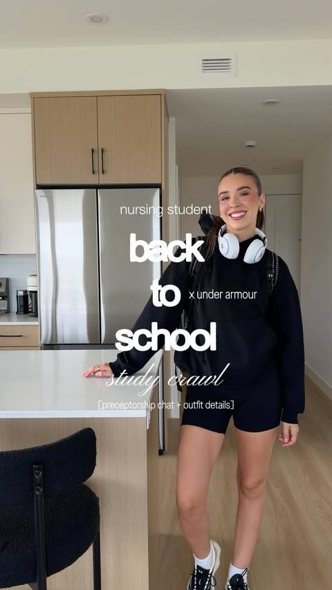 Instagram post by @sierralillies for Under Armour. Caption reads: [...] Today’s study crawl matching set is....