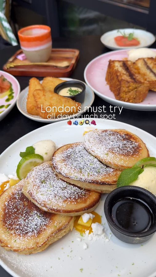Instagram post by @digitaldiarylondon for Morena London. Caption reads: The prettiest brunch dishes in London 🥑🍳🍓🫐....