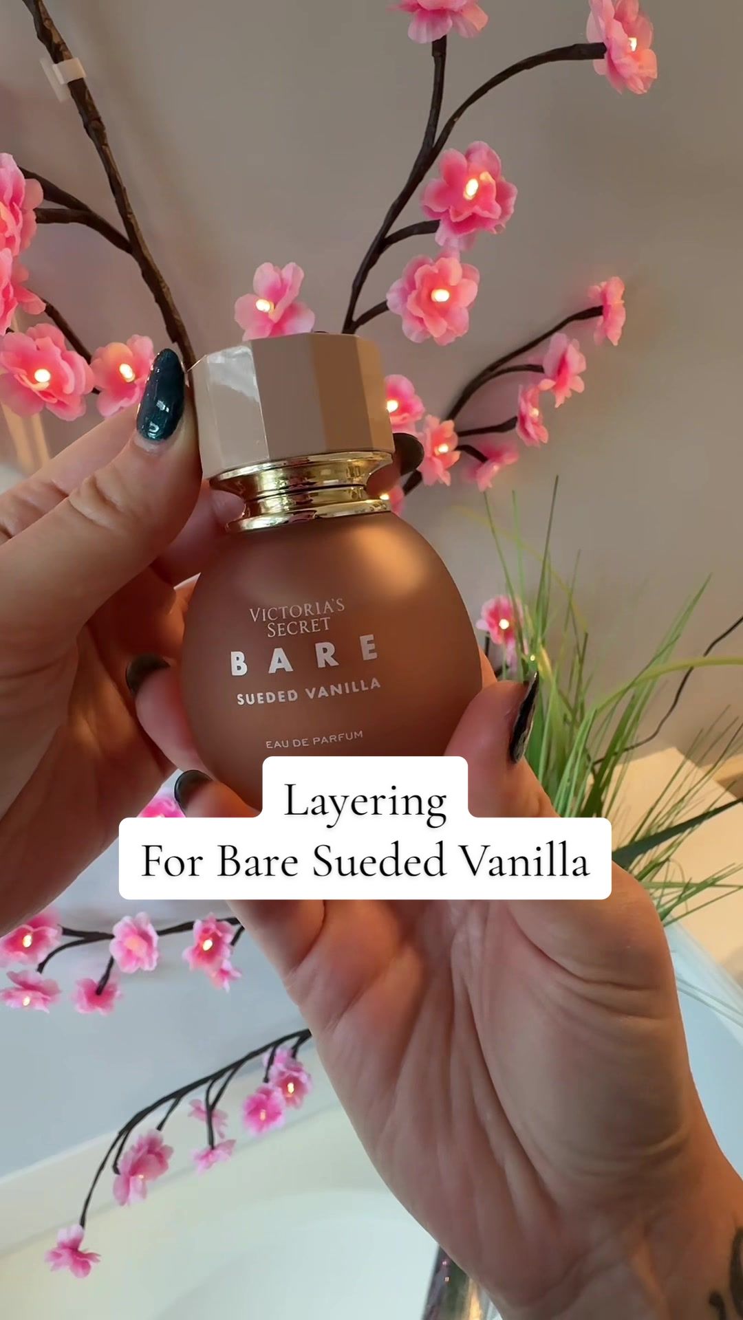 TikTok post by @cjsmellsgood for CYKLAR. Caption reads: [...] to layer with Bare Sueded Vanilla.. @CYKLAR....