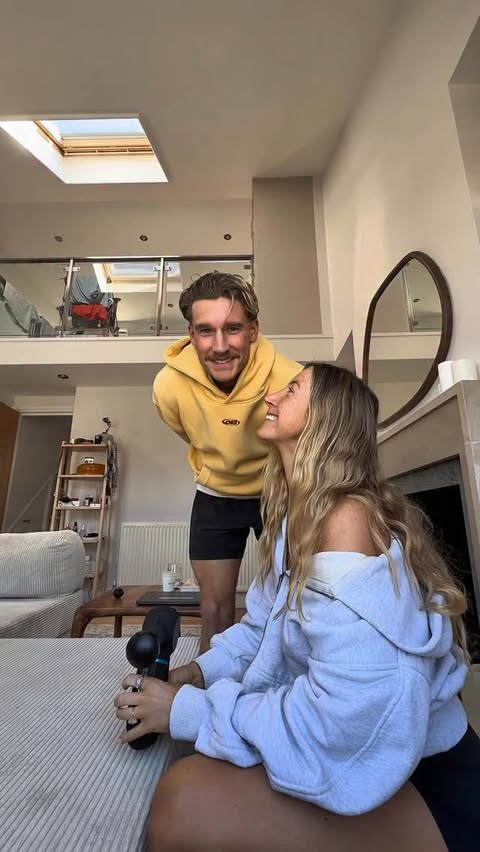 Instagram post by @alexandrabrown__ for Therabody. Caption reads: Date day prep!! In all seriousness the @therabody....