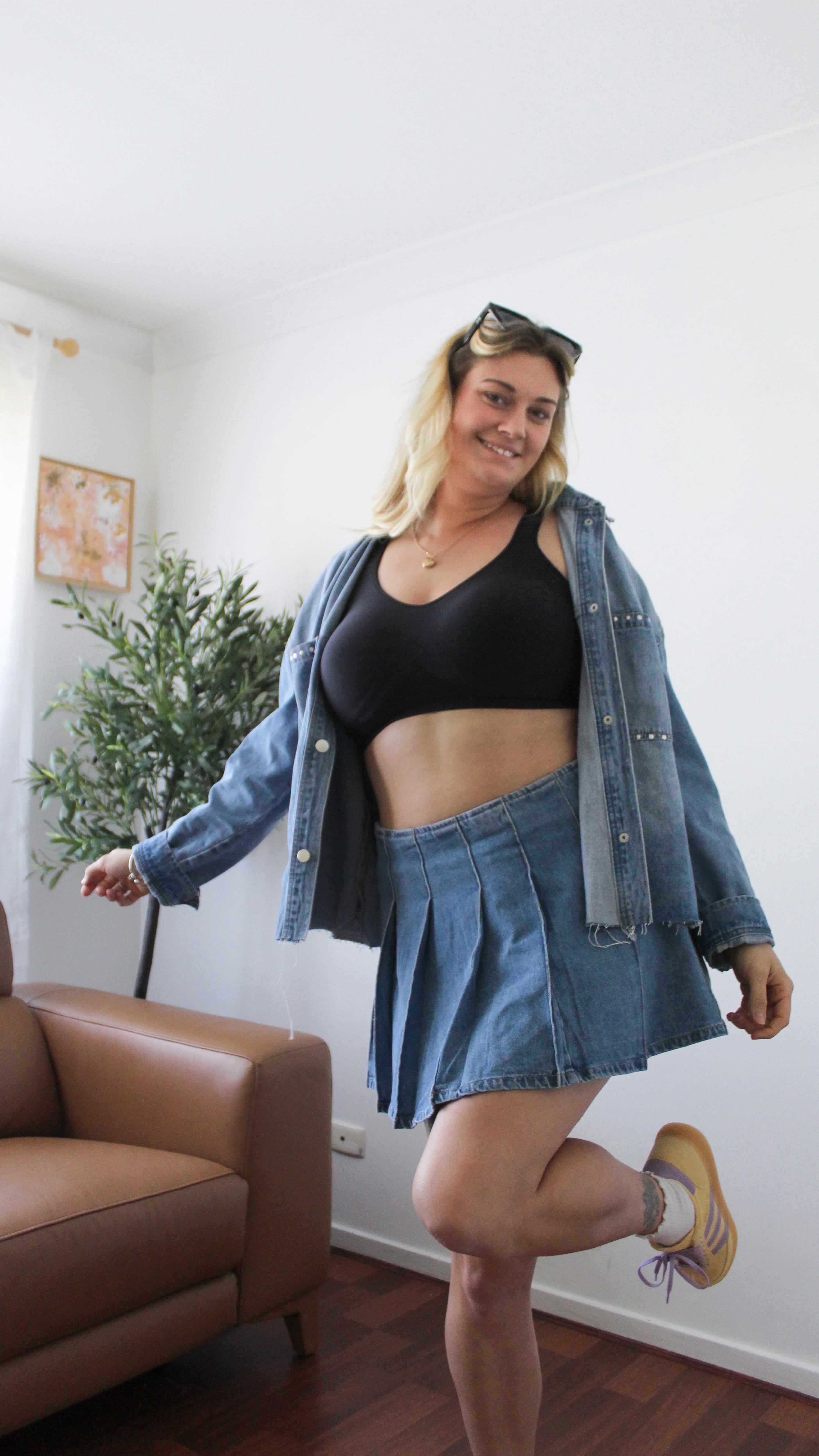 Instagram post by @mamadaughter.duo for Truekind. Caption reads: [...] Comfort Wirefree Shaper Bra by @truekind =....