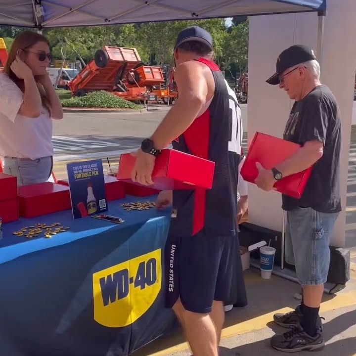 Instagram post by @jmg8tor for WD-40. Caption reads: We had so much fun hanging with #wd40partner....