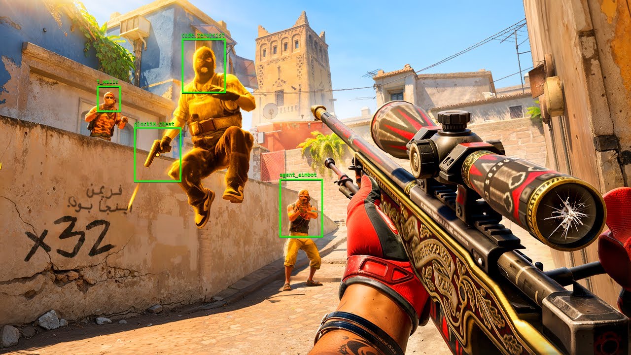 YouTube post by @bysTaXx for Key-Drop. Caption reads: ALL games are against CHEATERS.