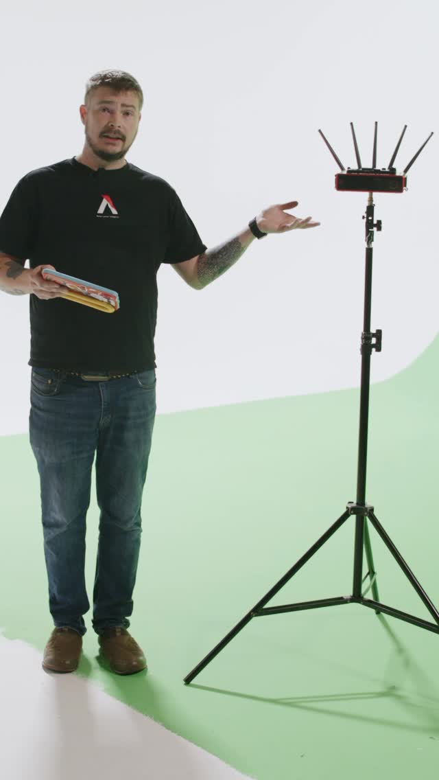 Instagram post by @dang_misha_dang for Aputure. Caption reads: [...] whatever production throws your way.....