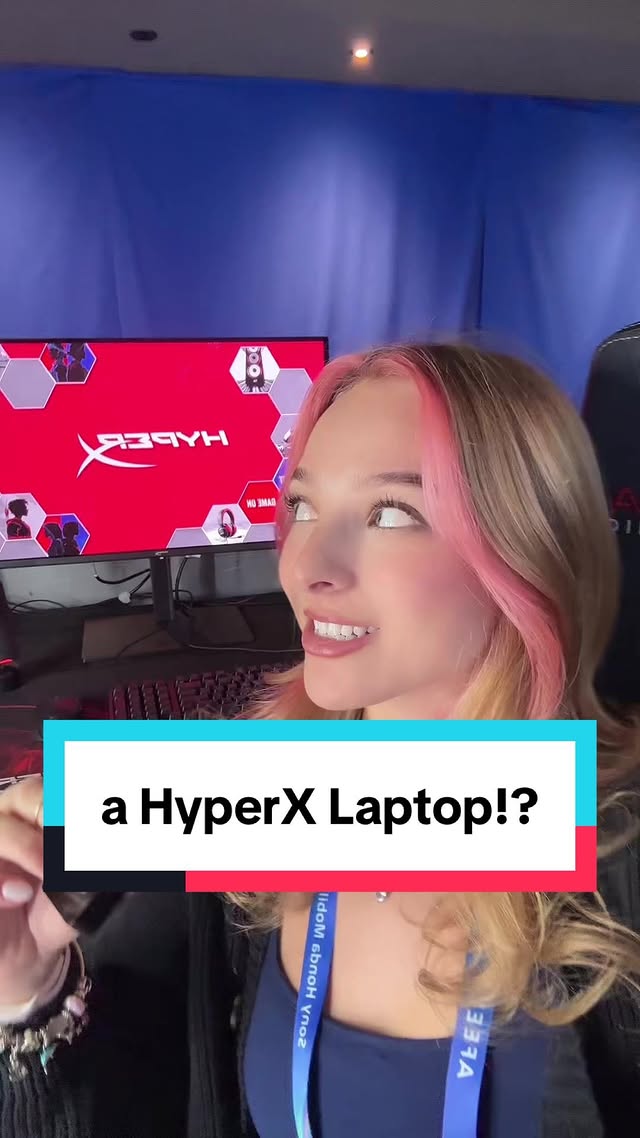 Instagram post by @lindseysznn for HyperX. Caption reads: Finally, a @HyperX Laptop!? @IntelGaming....