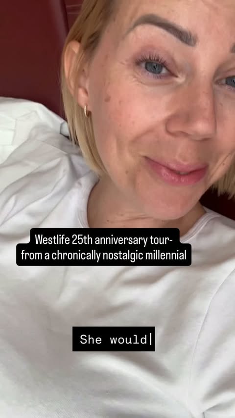 Instagram post by @helsmcpherson for Live Nation Concerts. Caption reads: 25 years of westlife… but Is the nostalgia worth....