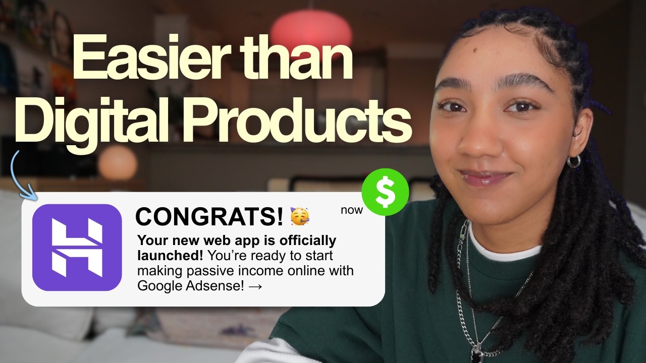 YouTube post by @TatyanaSavage for Hostinger. Caption reads: [...] your first profitable website with Hostinger....