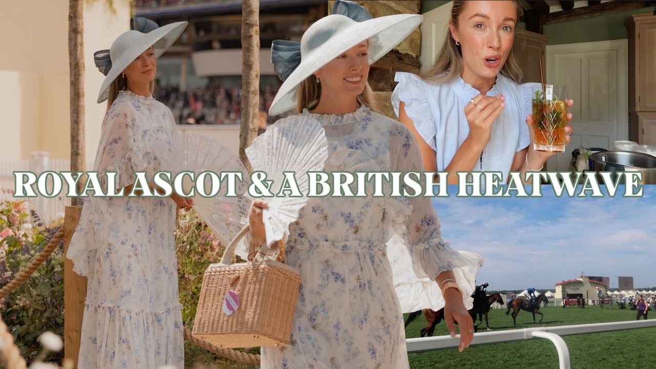 YouTube post by @JosieIrons for Healf. Caption reads: Royal Ascot and Heatwave in the Cotswolds 🩵 🤍.