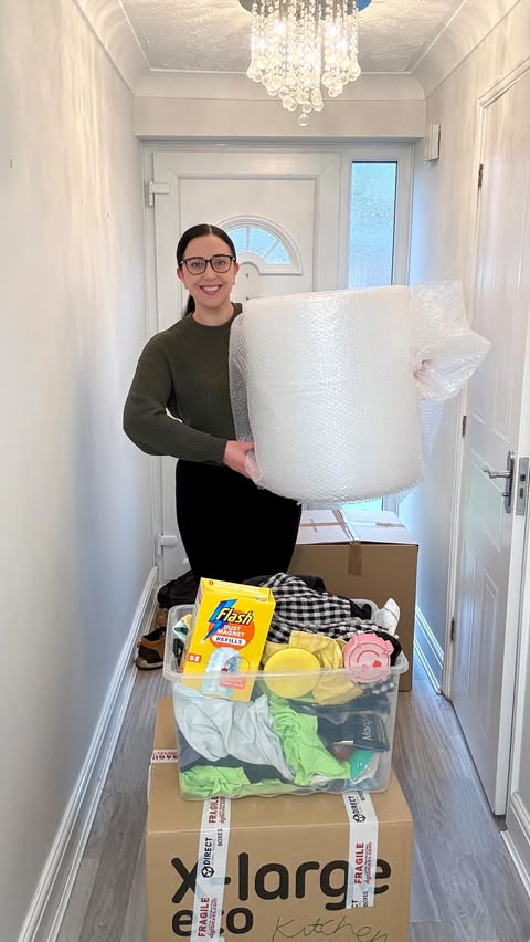 Instagram post by @allwhitehouse for SuperSavvyMe. Caption reads: For the LAST time in forever…🏡🔑🥹 ad. As we are....