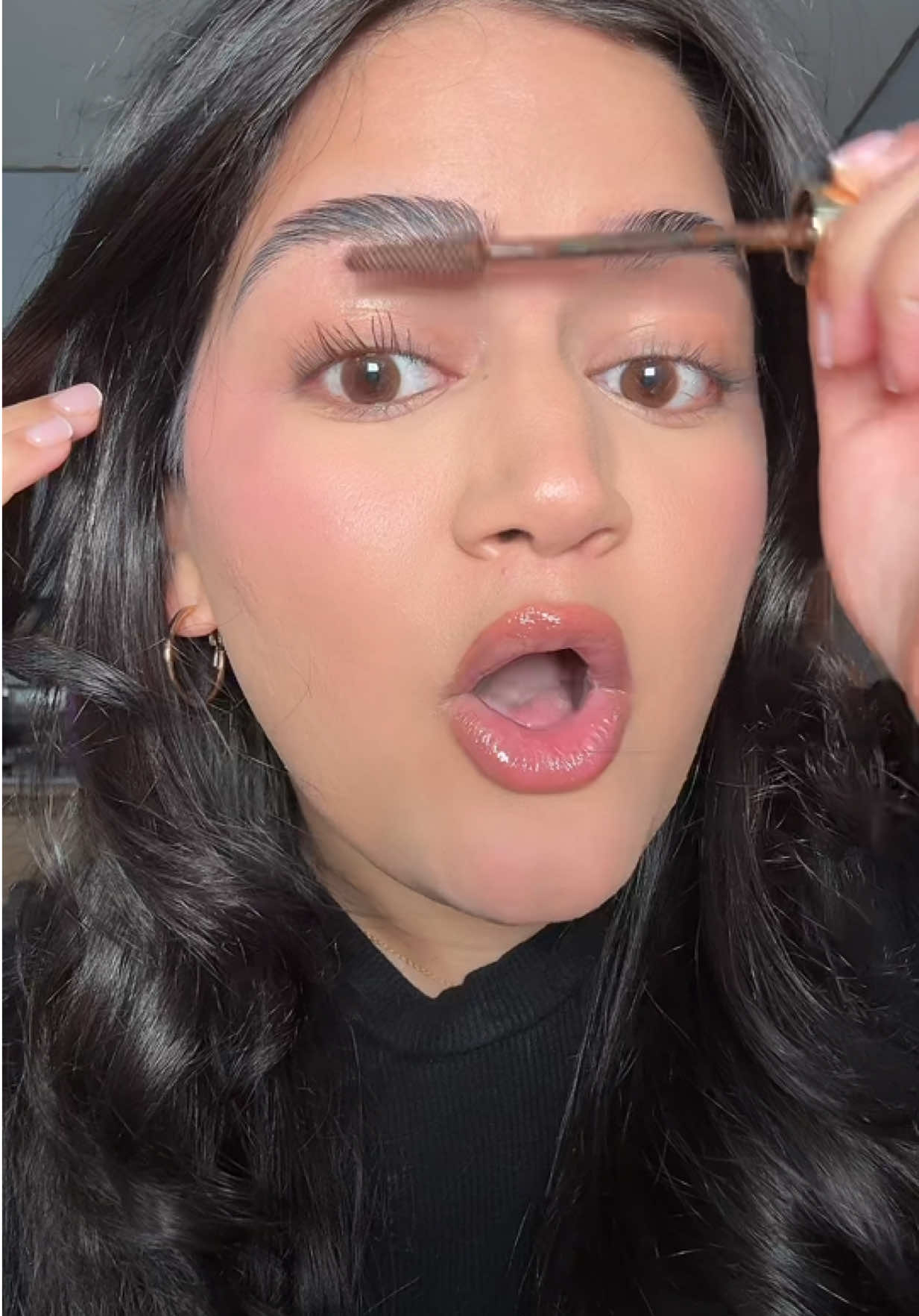 TikTok post by @shadesofpri for Milani Cosmetics. Caption reads: Obsessed with the @Milani Cosmetics Highly Rated....