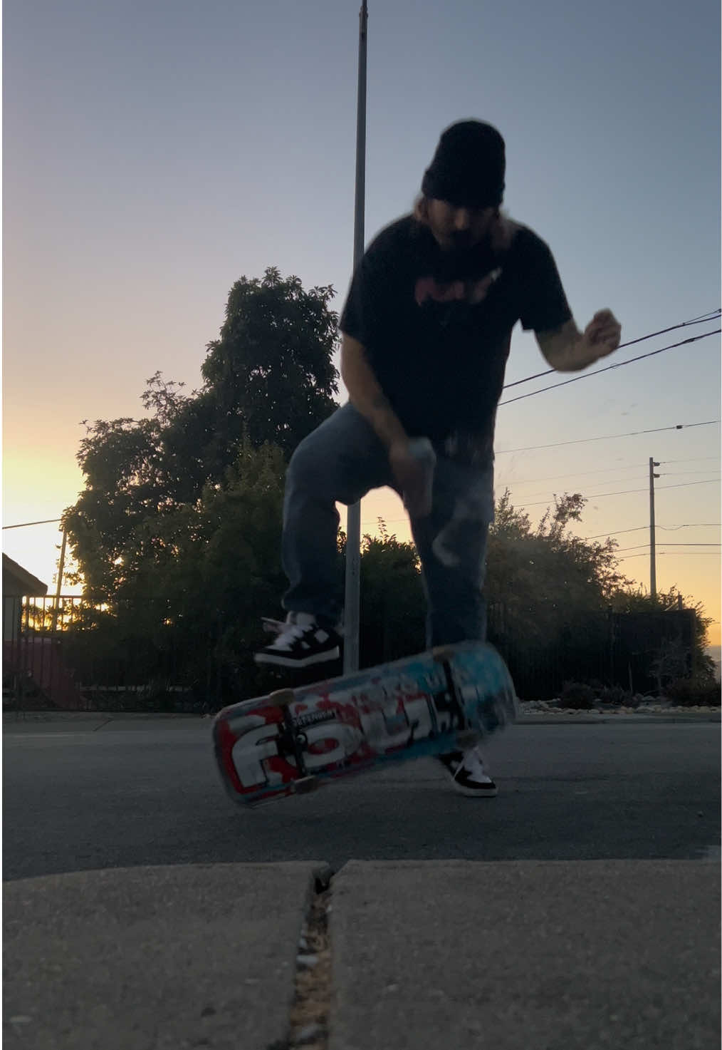 TikTok post by @darkstarg54 for Four Loko. Caption reads: @skateshapez the board beats the @Four Loko can .