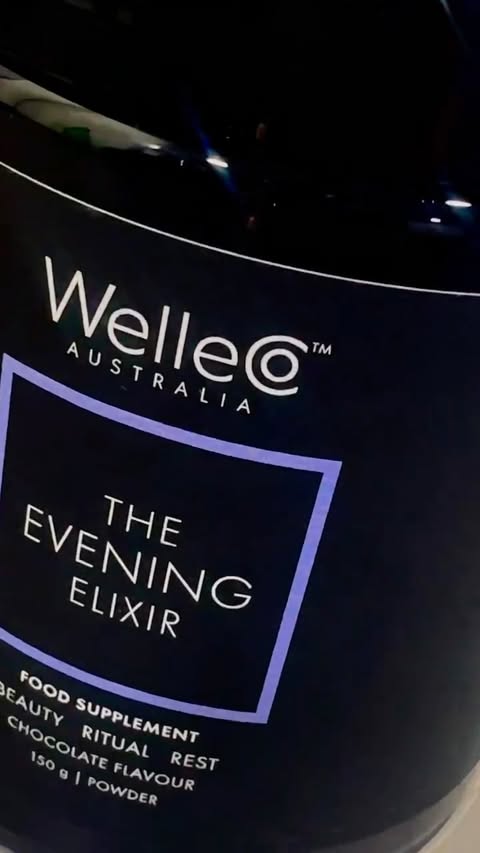Instagram post by @omolara_bams for WelleCo. Caption reads: [...] Thanks to my night time ritual with WelleCo....