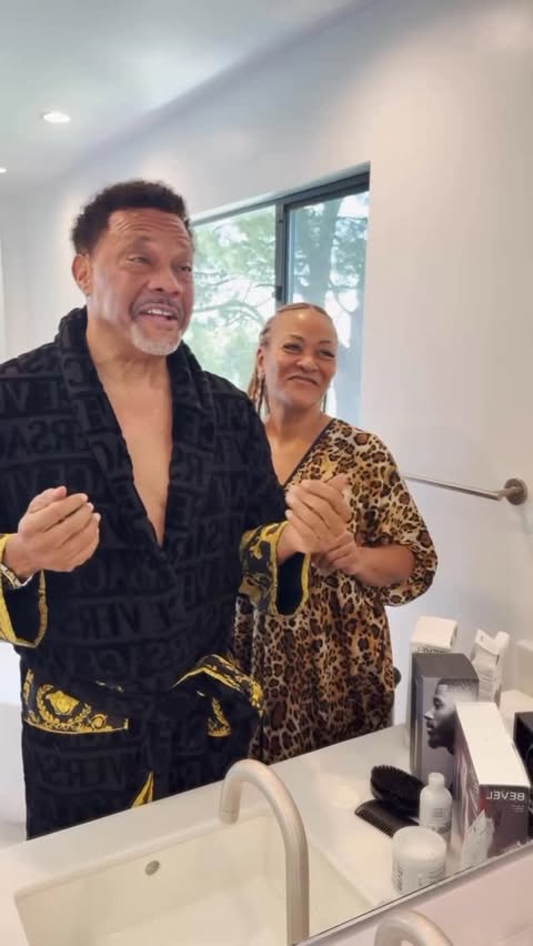 Instagram post by @lindareesemathis for Bevel. Caption reads: [...] but upgrading his routine was easy with....