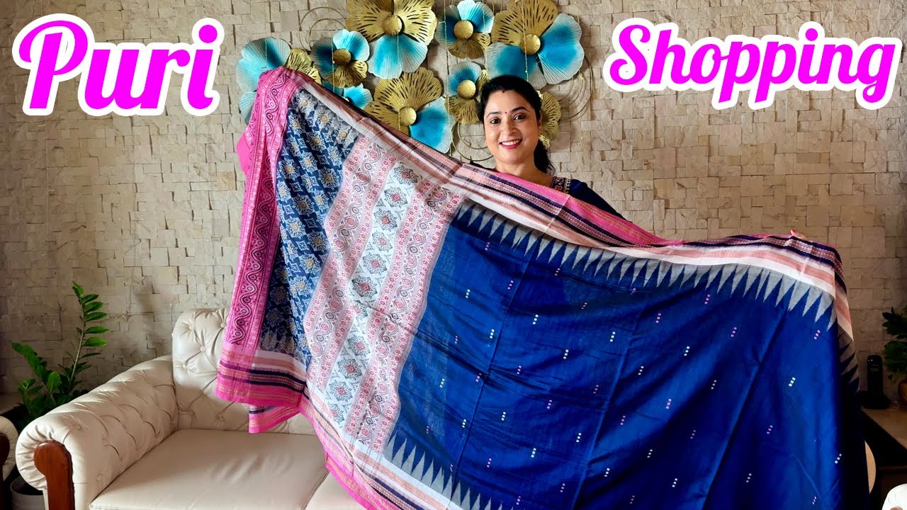 YouTube post by @SmileWithShrabs for My Haul Store. Caption reads: Puri Shopping Haul🛍️|| Puri Theke Ki Ki Shopping....