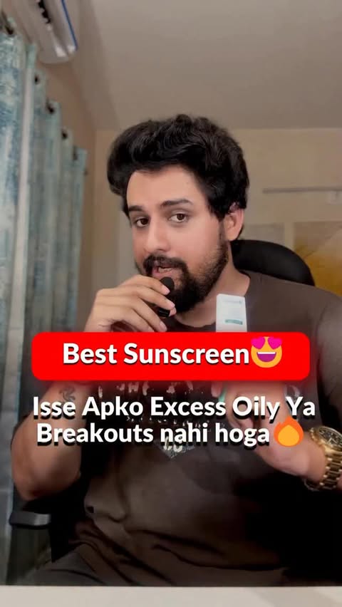 Instagram post by @dr.niranjansamani13 for WishCare. Caption reads: Comment LINK for the Product

Best sunscreen from....