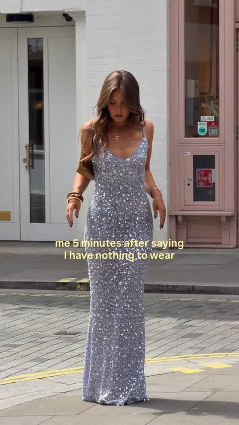 Instagram post by @keziacook for Nadine Merabi. Caption reads: ad just wear the dress @nadinemerabi 🧜🏼‍♀️🫧.