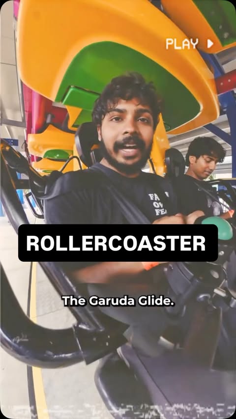 Instagram post by @gommaboy for Wonderla Holidays. Caption reads: They’ve used Bengaluru auto colour for a reason....