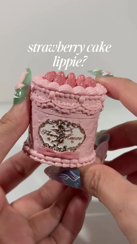 Instagram post by @kizha.nicolee for Flower Knows. Caption reads: Flower Knows Strawberry Cupid Cake Lip [...].
