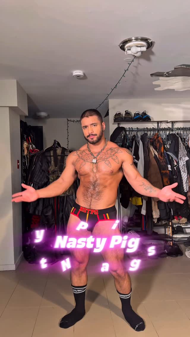 Instagram post by @dombeeef for Nasty Pig. Caption reads: Nasty Pig! Contender Collection recap because it’s....