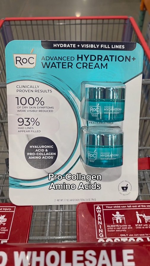 Instagram post by @denverskindoc for RoC Skincare. Caption reads: 100 hours of hydration (really) is finally at....